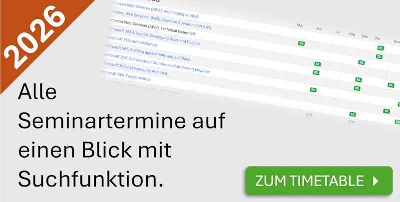Alle Seminartermine 2026 auf einen Blick